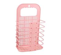 STOBAZA Panier de Rangement Multifonctionnel Pliable Murale pour Fruits Légumes et Linges Rose