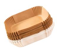 STOBAZA Papier Sulfurisé Carré pour Friteuse à Air - 200 Feuilles - Doublures en Papier Cuisson Airfryer Antiadhésif Résistant à L’Huile pour Cuisson Saine et Polyvalente