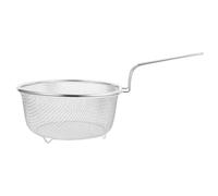STOBAZA Passoire à Pâtes Acier Inoxydable avec Manche Confortable Panier Filtrant Pratique pour Nouilles Spaghetti Frites et Wontons Égouttoir Résistant et pour Cuisine Quotidienne