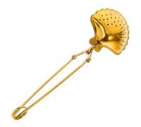 STOBAZA Passoire à Thé en Inox 304 Manche Long Doré Infuseur à Thé Réutilisable pour Maison Bureau et Voyage Fin et Solide