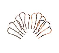 STOBAZA Peigne à Cheveux en Plastique 4 Dents Forme U Lot de 4 Peignes Latéraux Antidérapants Accessoires Cheveux pour Coiffures Mariage Outil Coiffage Polyvalent