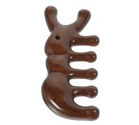 STOBAZA Peigne Bois de Santal pour Massage Du Chevelu Compact et Portable Stimule la Circulation Sanguine Adapté à Tous Types de Cheveux Outil de Soin et Massage Chevelu Naturel