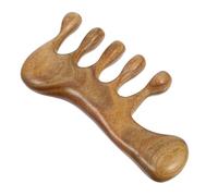 STOBAZA Peigne de Massage à Rainures Bois Peigne Multifonctionnel pour Cuir Chevelu Lisse Joint