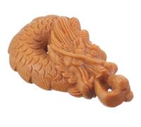 STOBAZA Pendentif Porte-clés Dragon en Bois de Santal Gravé, Décoration Suspendue Artisanale Légère, Accessoire Paquet à Décorer Polyvalent, Breloque Porte-clés Décorative Solide