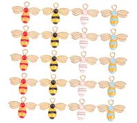 STOBAZA Pendentifs 20 Abeilles en Alliage Breloques Lisses et Sécurisées pour Fabrication de Bijoux DIY pour Colliers et Bracelets Faits Main