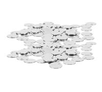 STOBAZA Pendentifs Ronds en Acier Inoxydable 8 MM 100 Pièces Disques Vierges à Graver pour Création de Bijoux DIY Breloques Plates pour Colliers Bracelets et Porte-Clés Matériau