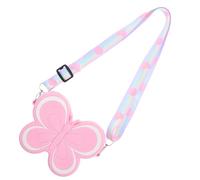 STOBAZA Petit Paquet à Main Papillon Portable et Mignon en Silicone Rose pour Ranger des Pièces, Accessoire Charmant pour Filles pour Décorer Un Paquet à Dos