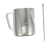 STOBAZA Pichet à Lait Acier Inoxydable avec Stylo Latte Art Tasse Mousseuse pour Accessoire Manuel pour Frothing et Création de Motifs pour et Amateurs de Café