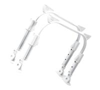 STOBAZA Pied de Bureau de U Pliable Réglable Autobloquant en Fer Support Antidérapant pour Table Pliante et Meuble Escamotable Grosse Taille Usage Bureau et Dortoir