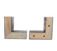 STOBAZA Pieds de Remplacement Couleur Noir 2 Pièces de L Robustes et Faciles à Installer Style Minimaliste pour Meubles en Bois L pour Canapé et Armoire pour Usage Domestique