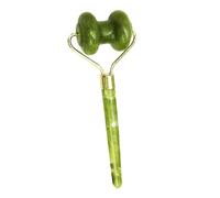 STOBAZA Pierre de Jade Naturelle Roller Visage Massage Portable Anti-âge Raffermissant Peau Outil Soin Du Visage Léger et Confortable pour Circulation Sanguine