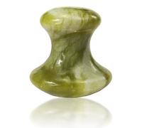 STOBAZA Pierre de Massage Visage Usage Confortable Forme Champignon Bords Lisses pour la Circulation en Jade Vert Outil de Massage Facial
