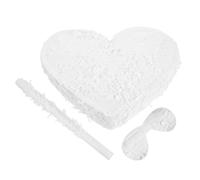 STOBAZA Piñata en Forme de Cœur avec Bandeau Et Batte, Jeu pour La Saint-valentin, Décoration de Mariage, Fête D'anniversaire, Piñata Remplie de Confettis