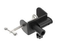 STOBAZA Pince de Bureau Réglable Robuste pour Lampe et Microphone Support de Fixation Stable pour Table de Travail et Chevet Montage Sécurisé sans Rayures