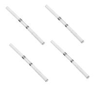 STOBAZA Pinceaux Liner pour Ongles Double Embout 4 Pièces Blanc Stylo Nail Art Précis pour Vernis Gel Outils Manucure Professionnels pour Dessins Fins et Détails Compatible Gel UV Kit