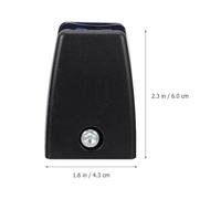 STOBAZA Pinces pour Panneaux de Verre et Supports d'Étagères, Lot de 8 Clips ABS Noir, Fixation pour Séparation de Bureau en Environnement Professionnel