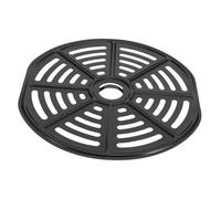 STOBAZA Plaque de vapeur de frite accessoires de grille de friteuse à air barquette air fryer casserole de cuisson friteuse bac à crêpe Acier Carbone Noir