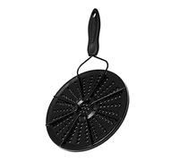 STOBAZA Plaque Induction Adaptateur Émail Brûlure pour Cuisinière Gaz et Électrique Diffuseur de Chaleur Sécurisé avec Poignée Compatible Réchaud Induction et Gaz