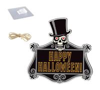 STOBAZA Plaque Zombie pour Porte Halloween Décoration Suspendue Festive pour Maison Bar et Restaurant Ornement Mural avec Corde Robuste et Crochet sans Trace Ambiance Hantée pour et