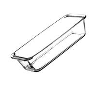 STOBAZA Plat de Cuisson Rectangulaire Verre Trempé Transparent pour Cuisine Résistant Chaleur Anti-dérapant et Anti-brûlure Plat à Four Multifonction pour Cuisson et Service Compatible