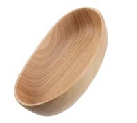 STOBAZA Plateau à Fruits en Bois D’hévéa de Bateau 17 Cm, Corbeille Multifonction pour Fruits Secs et Apéritifs, Plateau Décoratif Ménager pour Table et Service