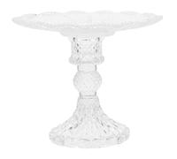 STOBAZA Plateau à Fruits Verre Pied Élégant Plateau Apéritif Vintage Assiette à Fruits Secs Lisse et Polie Support Snack Décoratif pour Hôtel et Maison