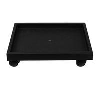 STOBAZA Plateau de Base pour Pots de Fleurs Roulant en Plastique Épais | Support Mobile pour Jardinière, Usage Patio ou Salon, Nettoyage Facile, Économie D’effort