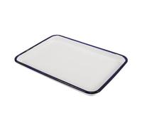 STOBAZA Plateau de Cuisson Émail Rectangulaire Moule Pâtisserie Résistant Chaleur pour Pizza et Rôtisserie Facile à Nettoyer et Multifonction pour Cuisine