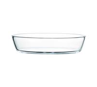 STOBAZA Plateau de Cuisson Verre Ovale Plat Rôtir Transparent pour Four Micro Ondes et Service Haute Température Empilable et Polyvalent pour Cuisine