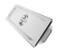 STOBAZA Plateau Rectangulaire Acier Inoxydable avec Couvercle Bac à Buffet et Sécurisé pour Service et Conservation Alimentaire Restauration