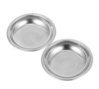 STOBAZA Plateaux en Acier Inoxydable 8 CM Lot de 2 pour Balance Cuisine et Pesée de Diamants Usage Professionnel