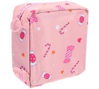 STOBAZA Pochette Menstruelle Multifonction Compacte et Portable en Polyester Rose pour Filles pour L'école Activités en Plein Air