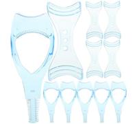 STOBAZA Pochoirs Maquillage Yeux 12 Pcs Kit Applicateur de Mascara et Pochoir Eyeliner Protection Cils Femmes Usage Personnel Voyage Portable Couleur Aléatoire