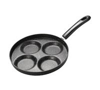 STOBAZA Poêle à Frire Compartiments Antiadhésive pour Œufs et Mini Crêpes Manche Bakélite Résistant Chaleur Ustensile de Cuisine Pratique pour Omelettes et Sandwichs