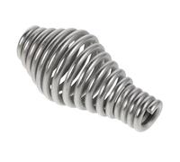 STOBAZA Poignée à Ressort Accessoire de Remplacement Solide en Acier Inoxydable Résistance à Chaleur Forme Élégante en Tambour de Taille pour Porte de Cheminée et Poêle à Bois