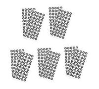 STOBAZA Points de Repère Réfléchissants pour Scanner 3D 6mm X 10mm, 10 Feuilles de 50 Marqueurs Adhésifs, Haute Réflexion, Épaisseur 0,15mm, pour Usages Professionnels et Ingénierie