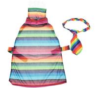 STOBAZA Poncho pour Chien Multicolore Vêtements pour Chiens à Thème Mexicain Ajustable Large Bord pour Festivals et Soirées à Thème Mexicain