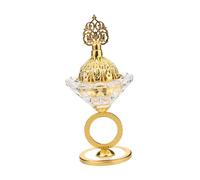STOBAZA Porte- Brûleur Bakhoor Ramadan Verre Cristal Bakhoor Encensoir À Charbon Support - Aromathérapie Bureau Décoration De Maison
