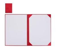 STOBAZA Porte-certificat Format Lettre Rouge Élégant avec Couverture Rigide Rembourrée et Emplacements D'angle pour Protection et Conservation des Diplômes Lors Remise des Prix