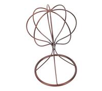 STOBAZA Porte-chapeau de Table en Fer Moderne 27,5 Cm Hauteur Support Autoportant pour Rangement Perruques et Chapeaux Usage Maison et Boutique Présentoir Unique Couleur Cuivre