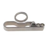 STOBAZA Porte-Clés de Ceinture en Titane Petit Format Mousqueton Léger Anneau Détachable 22 MM Clip Résistant à L’Oxydation pour Activités de Plein Air et Randonnée Accessoire Pratique