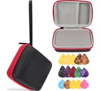 STOBAZA Porte-médiators en Eva avec Étui Pratique pour Guitare, Conforme la Forme des Doigts, Facile à Tenir, à Mettre Une Housse Paquet à Dos Couleur Aléatoire