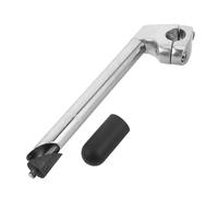 STOBAZA Potence à Plongeur Vélo en Aluminium 22,2 Mm Col de Cygne Argenté Longueur 220 Mm Potence Réglable pour VTT Vélo Hybride Pièce de Rechange Stable Confortable