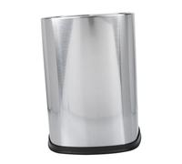 STOBAZA Poubelle sans Couvercle Acier Inoxydable pour Bureau et Maison Corbeille Robuste pour Déchets Papier Cuisine Vivre