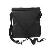 STOBAZA Poubelle Voiture Pliable Étanche Capacité avec Sangle Boucle et Crochet Rangement pour Déchets Utilisation Extérieure et Camping Noir
