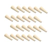STOBAZA Présentoir à Bijoux pour Supports de Bagues en Bois Naturel 24 Pièces Forme Cône Affichage Annulaire Facile D'accès, pour Comptoirs de Magasin