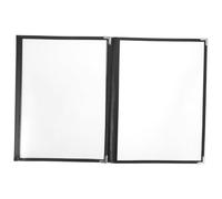 STOBAZA Protège-menu Transparent PVC Pages Faces pour Restaurant Classeur à Mobiles Antidérapant Protection Imperméable pour Carte de Menu Professionnel