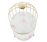 STOBAZA Rack de Rangement Cosmétique pour Salle de Bain Organisateur de Accessoires Design Cage Oiseau Rangement Élégant