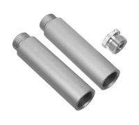 STOBAZA Rallonge de Microphone, Extension de Bras de Micro, Alliage D'aluminium, Argenté, Filetage 5/8-27 vers 3/8-16, pour Enregistrement et Chant