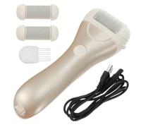 STOBAZA Râpe-pieds Électrique Exfoliante Automatique, Taille Unique, Réglage 3 Vitesses, pour Soins des Pieds Adultes, Élimination des Callosités, Accessoire Utile pour Couleur Aléatoire